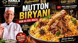 Shahi Hyderabadi Mutton Biryani 🍛 | Full Flavour Dum Recipe@CHEFHANGLAKITCHEN #Reel#chef#food#Viral