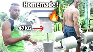 How to make 47kg dumbbells at home | Concrete dumbbells | Anish Fitness