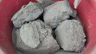 Crunchy Crispy gritty sand cement full dry crumbling by Sa Asmr