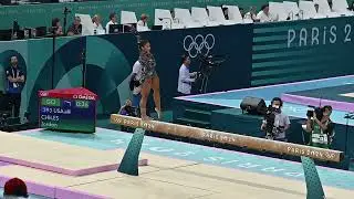 Jordan Chiles Beam exercise- Paris Olympics 2024