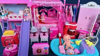 12 Minutes Satisfying with Unboxing Cute Princess Villa and Wardrobe Collection Toys Review | ASMR
