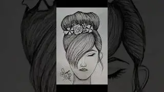 Art of a girl- @tuneparmar #art #drawing #girl #youtube