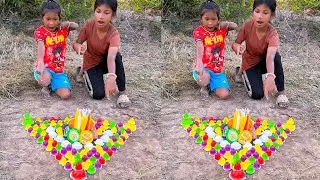 Survival Skills: SMART idea and USEFUL with Single Mom in forest #survival#bushcraft#funny#comedy