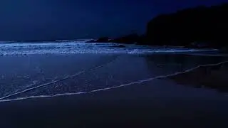 🌙 11 Hours of Relaxing Nighttime Ocean Waves | Sleep, Meditation & Stress Relief