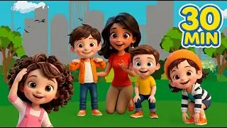 Head, Shoulders, Knees & Toes 🤸 | Action Songs Compilation for Kids | Fun Little Fantasy