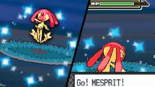 LIVE! Shiny Roaming Mesprit After 4,592 SRs! - Pokemon Platinum