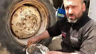 Üniversal 550s Traktör Lastik Tamiri / Jantta Rekor Paslar