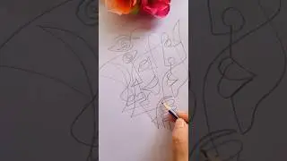 Very Easy Satisfying Abstract Drawing #art #abstractdrawing #drawing #shortvideo