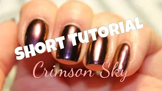 Luxa Polish ''Crimson Sky'' Oil Slick Powder