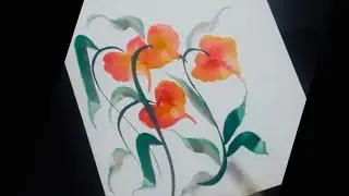 DIY-One Stroke Painting- Step By Step Tutorials- By Leena Bandil