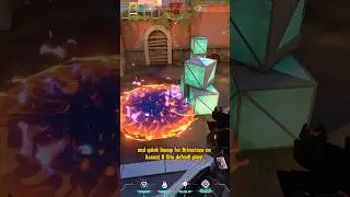 Brimstone molly Lineup Ascent B Site #valorant #valorantclips #learning #lineups #clutch #attack