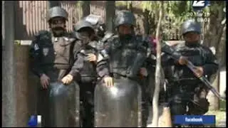 Marcha pacífica terminó en disturbios