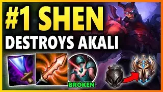 SMASHING DIAMOND PLAYERS WITH ANTIMAGE SHEN! S9 Shen Top vs Akali | Unranked to Challenger EP 39
