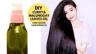 DIY Curry Leaves & Malunggay Oil For Growing Receding Hair Line & Hair Long Fast-Beautyklove