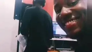 DSprint cries during a studio record session with popular Otown music artist Akim