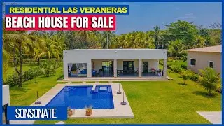 NEW AND MODERN BEACH HOUSE FOR SALE IN RESIDENTIAL LAS VERANERAS / SONSONATE