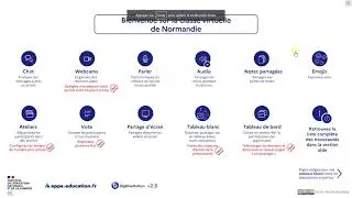 Tutoriel sur la classe virtuelle de la Normandie sur apps.education.fr pour les professeurs
