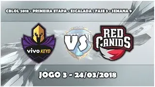 CBLOL 2018 - Vivo Keyd vs Red Canids Corinthians (Highlights) | JOGO 3