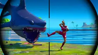 4 minutes 40 seconds of Shark Attacks in Fortnite