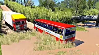 બસ ની બ્રેક તો ભારે કરી 😆😅 | KSRTC Bus Driving Game ( બસ ગેમ ) 