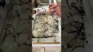Handmade stone pattern: the art of ebru paper marbling #marbling #handmadecraft #artsandcrafts #art