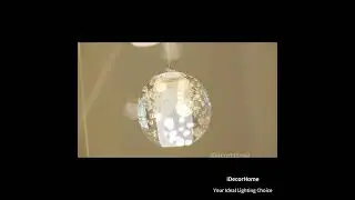 Mason Jar Bubble Crystal Chandelier #light#homedecor #lamp #chandelier