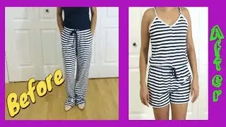 DIY Romper from Pyjama | DIY Jumpsuit | Simple Romper transformation