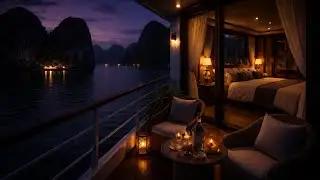 Soothing Ocean Waves 🌙 Deep Sleep & Insomnia Relief  Quiet Night on a Cruise