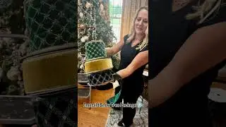 Emerald Snow Christmas Tree Package | DIY Christmas Tree Decorating Ideas | Green Velvet Ribbon