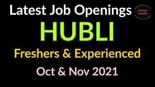 hubli jobs | hubli job vacancy | job vacancy in hubli | jobs in hubli | Karnataka | Oct & Nov 2021