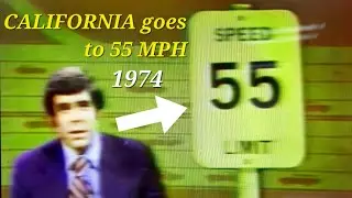 CALIFORNIA goes to 55 MPH - 1974 News Report