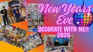 NEW YEARS EVE// DECORATE WITH ME// COLORFUL NEW YEARS CELEBRATION WITH THE FAMILY!