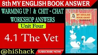 Workshop Class 8 English 4.1 The Vet। Question answer Class 8 English 4.1 The Vet। workshop the vet