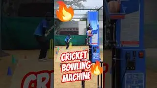 Cricket Bowling Machine: OUT-SWING Ball🔥| Cricket Practice🔥#cricket #shorts #youtubeshorts