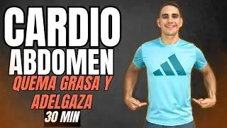 QUEMA GRASA🔥de TODO EL CUERPO con esta RUTINA de CARDIO SIN SALTOS y ABDOMINALES DE PIE (BURN FAT)