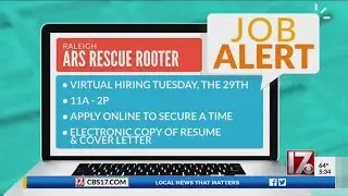 CBS 17 Job Alert - ARS Rescue Rooter is hiring
