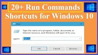 Top 20 Run Commands for Windows 10 user in HINDI || Important Computer Run Command || Run Commands