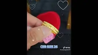 Wing Sing 916 Gold Solid CBR Ring (Size 26)