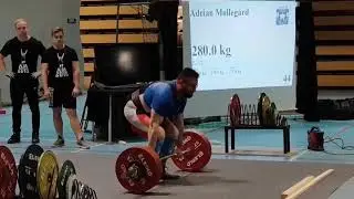 NM Styrkel&oslash;ft 2018 - 280kg markl&oslash;ft