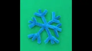 Pipe Cleaner Snowflake - DIY Craft Idea for Kids