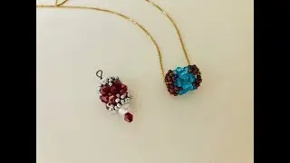 Simple Beaded Bead in Minutes. Easy beading Tutorial. Fun Project