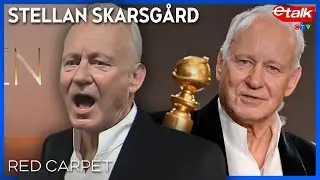 Stellan Skarsgård has to burn his things every few years | Golden Globes Interview