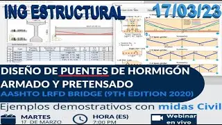 DISEÑO DE PUENTES DE HºAº Y HºPº SEGUN AASHTO LRFD BRIDGE (9TH EDITION 2020)