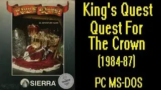 King's Quest AGI (1984-1987) - AGI Full Walkthrough - DOS Gameplay Video - PC MS-DOS
