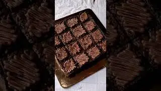 Nutella Brownies 😍     #shorts #youtubeshorts #shortsvideo #chocolate #brownie #cake #design