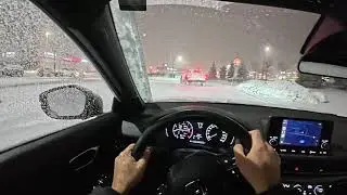 Winter Driving Nightmare! 🚗 4K POV in Toronto’s Heaviest Snowstorm ❄️