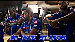 Mi Win Whatsapp Status || Mumbai Indians Win against SRH Whatsapp Status || Mi Status 2023 | C Green