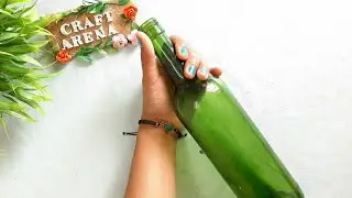 Easy Bottle Painting | Dot Painting | Mandala art on bottle | Bottle art | Bottle Craft | Home Decor