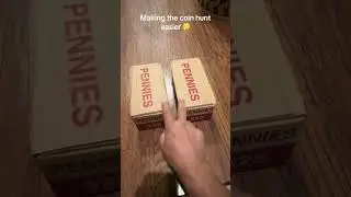 Easier way to open bank boxes.  #coin #coins #coinfamily #pennies #nickel #coinhobby