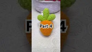 Crocheted Carrot🥕(par4)#woolen #handmade #crochet #tutorials